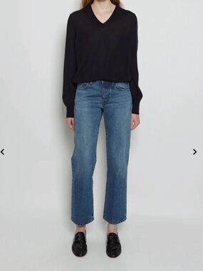 The Row Mid Blue Straight Leg Women's Jeans